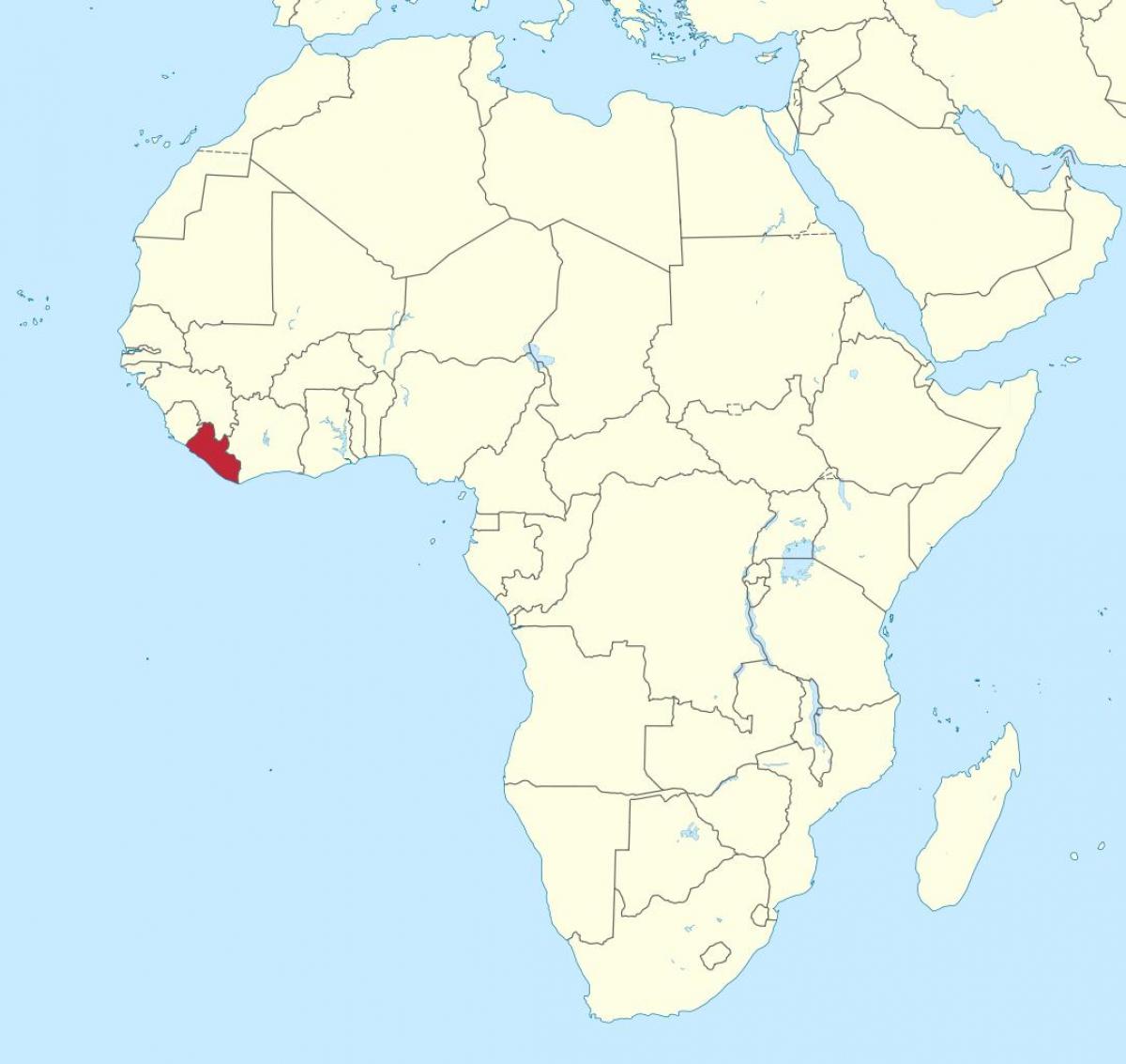 kart Liberiyada Afrika